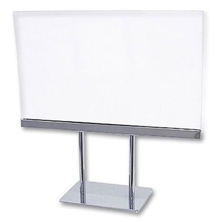 NINE2FIVE 7 x 55 in Acrylic Sign Holder with Chrome Base NI1105387